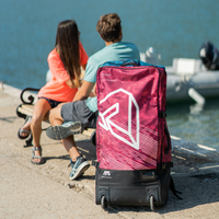 Thumbnail for Aqua Marina 90L Premium Luggage Bag with Rolling Wheel Raspberry lifestyle