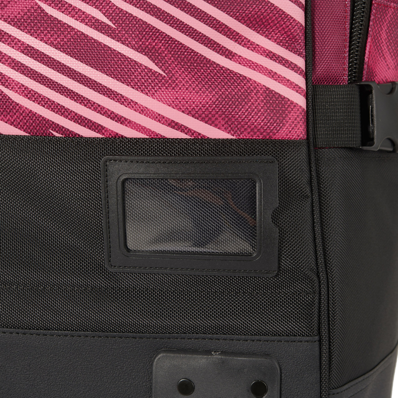 Aqua Marina 90L Premium Luggage Bag with Rolling Wheel Raspberry tag holder