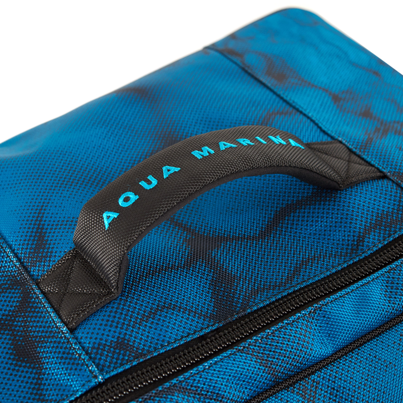 Aqua Marina 90L Premium Luggage Bag with Rolling Wheel Blueberry handle
