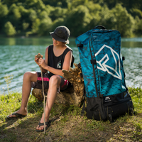 Thumbnail for Aqua Marina 90L Premium Luggage Bag with Rolling Wheel Blueberry lifestyle