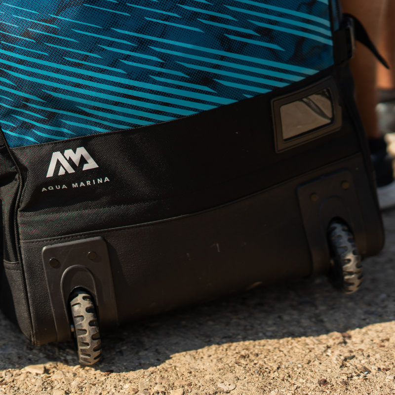 Aqua Marina 90L Premium Luggage Bag with Rolling Wheel Blueberry rolled