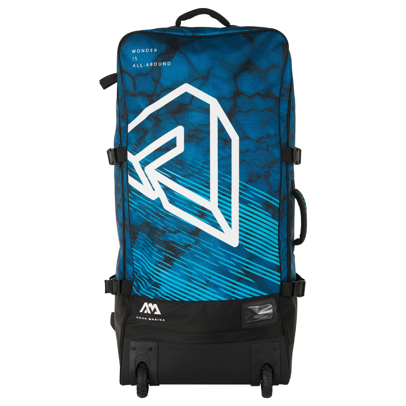 Aqua Marina 90L Premium Luggage Bag with Rolling Wheel Blueberry