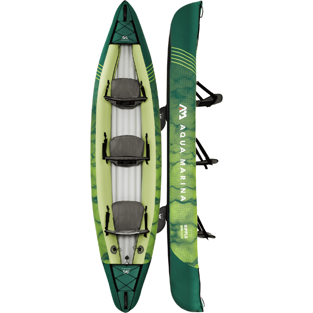 Aqua Marina 12’2″ RIPPLE-370 2022 3-Person Inflatable Recreational Canoe - Good Wave Canada