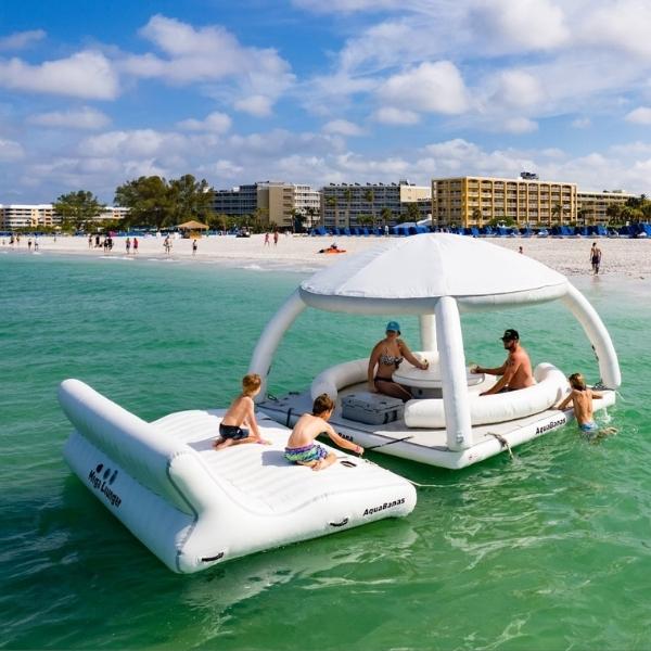AquaBanas King Lounger™ Inflatable Platform - Good Wave Canada