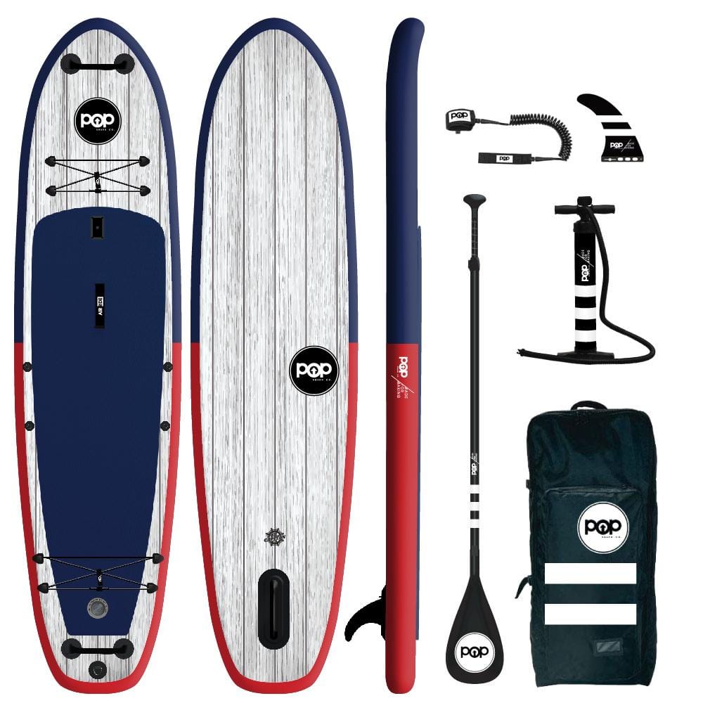 POP Board Co 11'6" El Capitán Stand Up Paddle Board - Red/Blue - Good Wave Canada