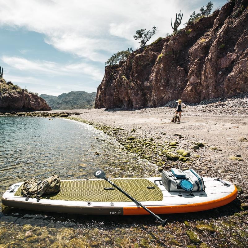 POP Board Co 11'6" El Capitán Stand Up Paddle Board - Orange/Green - Good Wave Canada