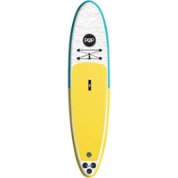 Thumbnail for POP Board Co 11' Pop Up Stand Up Paddle Board - Yellow/Turquoise - Good Wave Canada