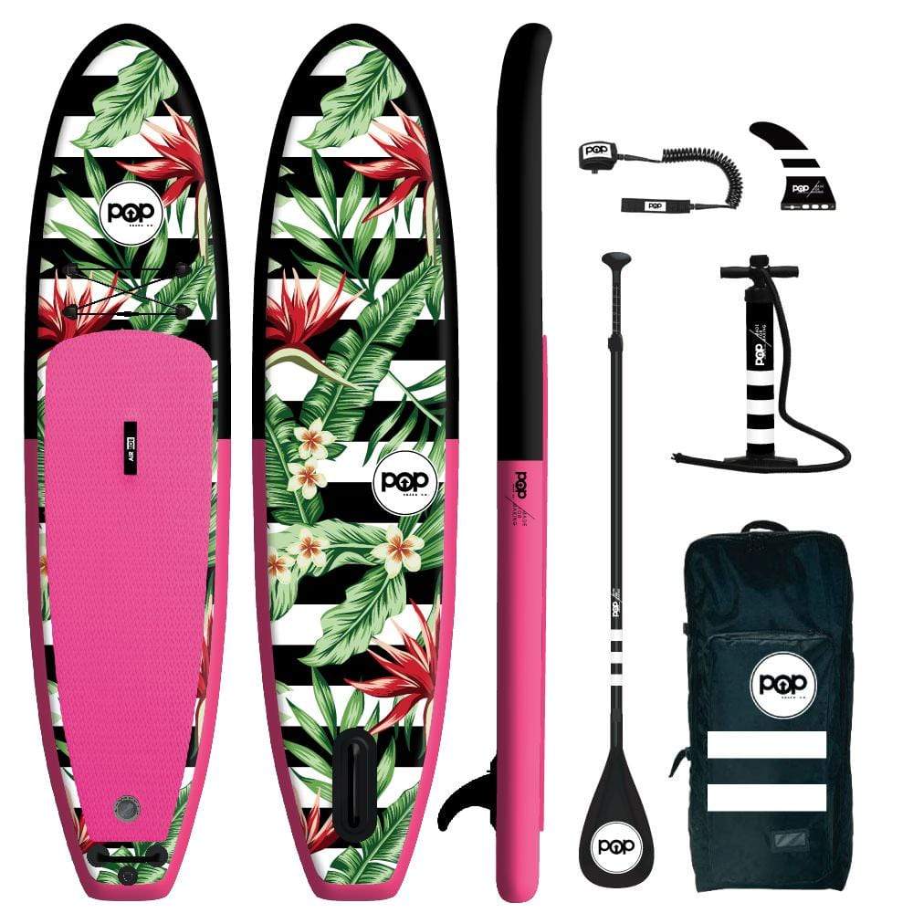 POP Board Co 10'6" Royal Hawaiian Stand Up Paddle Board - Pink/Black - Good Wave Canada
