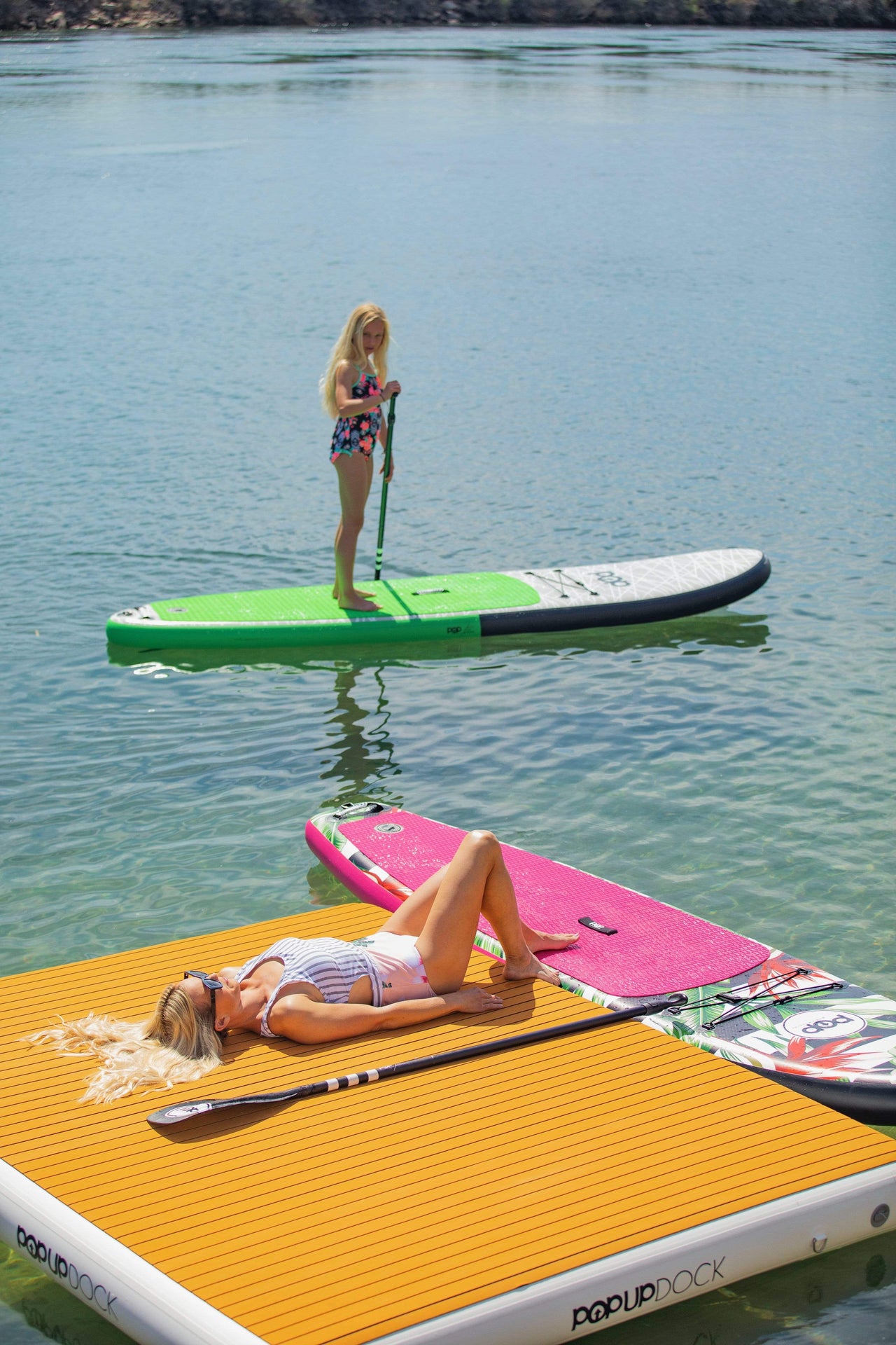 POP Board Co 10'6" Royal Hawaiian Stand Up Paddle Board - Pink/Black - Good Wave Canada