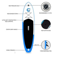Thumbnail for Funwater Smiling Face 11' Inflatable Paddle Board SUP 10
