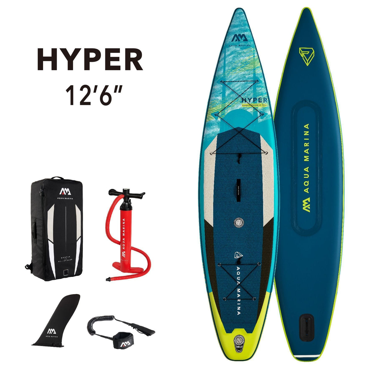 Aqua Marina 11'6"/12'6" Hyper 2021 Touring Inflatable Paddle Board SUP - Good Wave Canada
